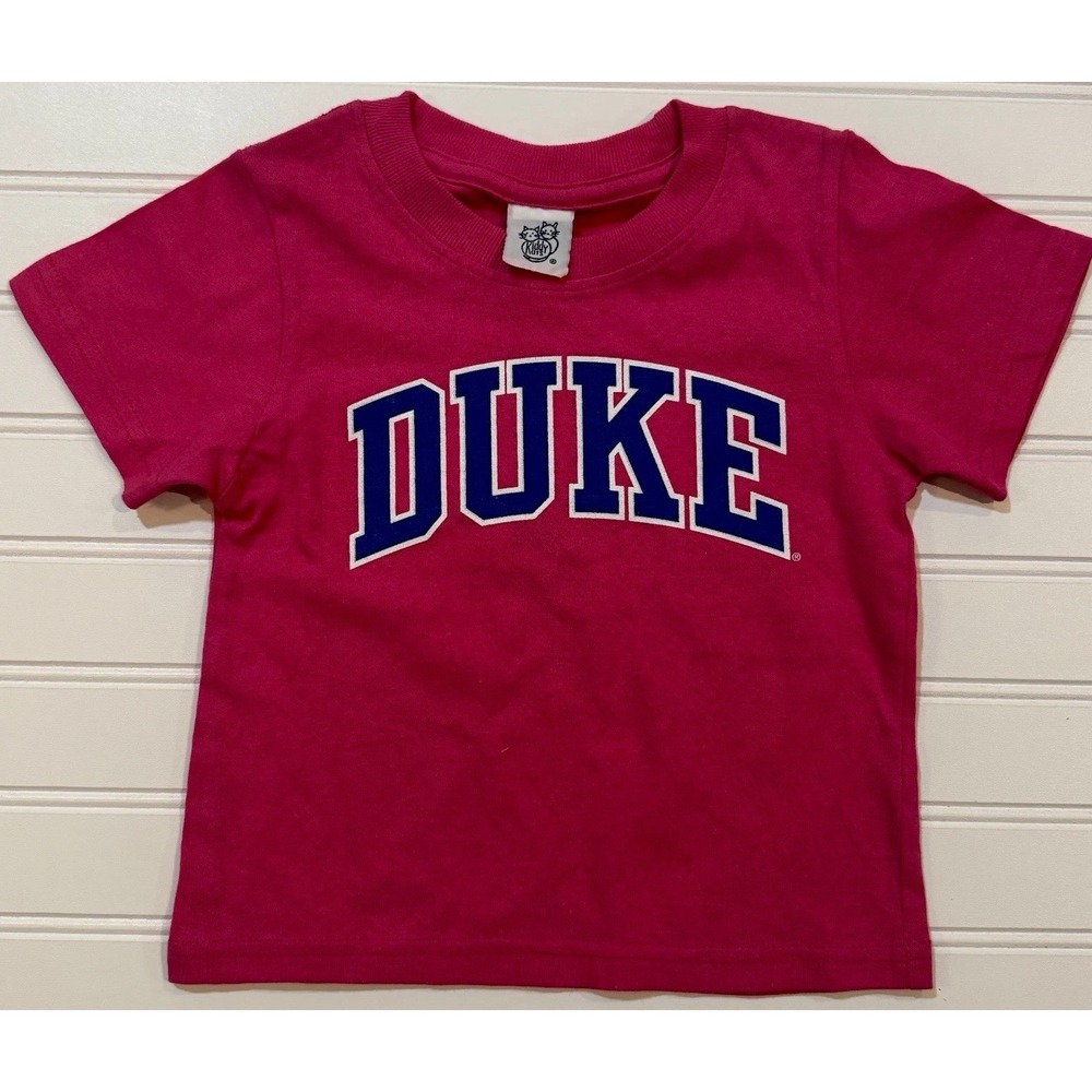 Kiddy Kats Duke Blue Devils Pink Toddler T-Shirt Shirt, Unisex Kids Size 2T